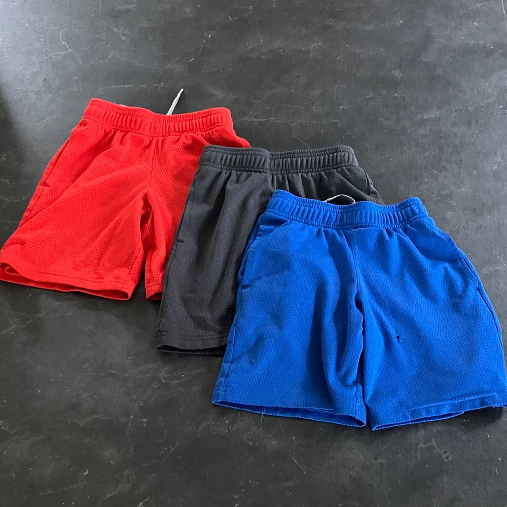 Kids size 4/5 Champion Athletic Shorts Set - Red, Black, and Blue